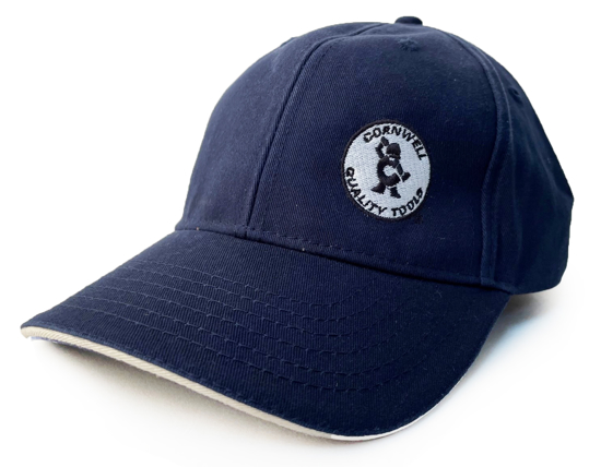 Picture of Washed Chino Navy & Stone Sandwich Bill Hat