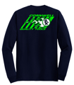 Picture of Navy Pocket Green Flame Long Sleeve TShirt 3XL